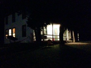 Square House at night, Nimrod Hall Writers' Workshop