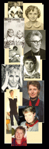 Collage of photographs of Vivian Lawry