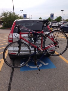 bike rack on car
