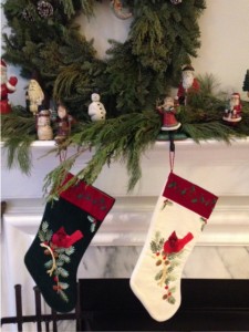 stockings waiting to be filled on Christmas Eve