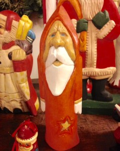 collector, collection, wooden Santa