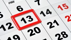 Friday the 13th, superstition, calendar, 13