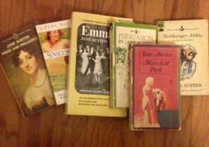 Books by Jane Austen, Pride and Prejudice, Sense and Sensibility, Emma, Persuasion, Mansfield Park, Northanger Abbey, Top Ten Tuesday picks