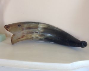 horn shaped like fish at Glencoe Museum