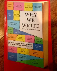 Why We Write, edited by Meredith Maran, photo of book cover