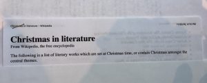reading christmas literature wikipedia