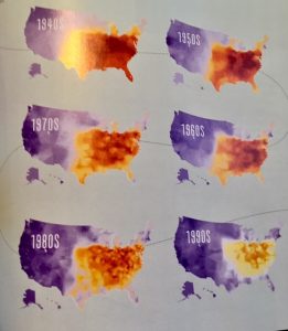 maps by decade speaking american