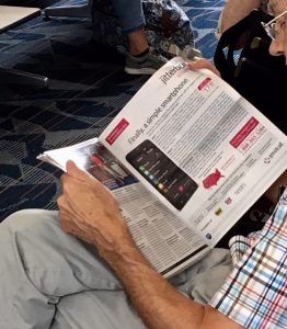 magazine airport reading
