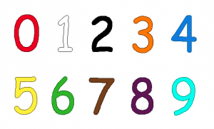 numbers in color