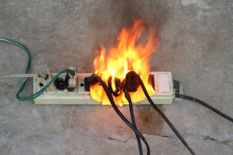 frayed extension cords Vivian Lawry