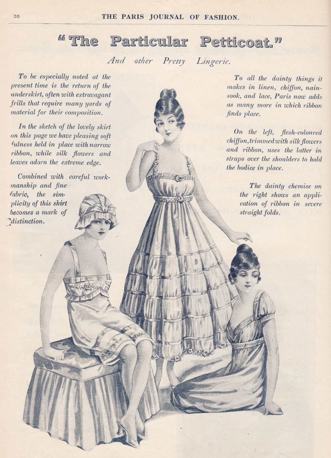 HISTORY OF WOMEN’S UNDERWEAR Vivian Lawry