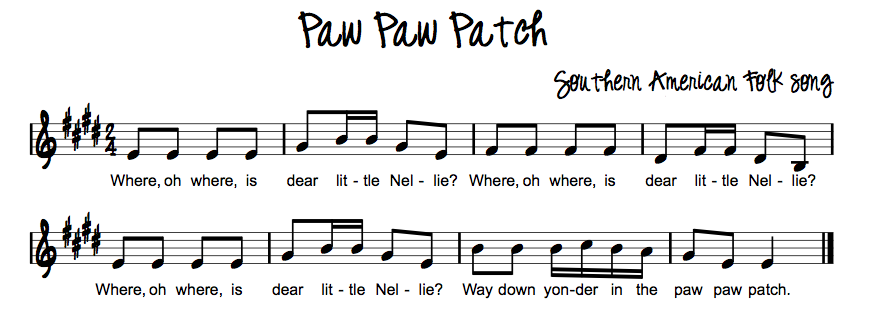 Pawpaw Patch song
